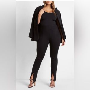 Express Straight Leg Split Hem Pant NWT